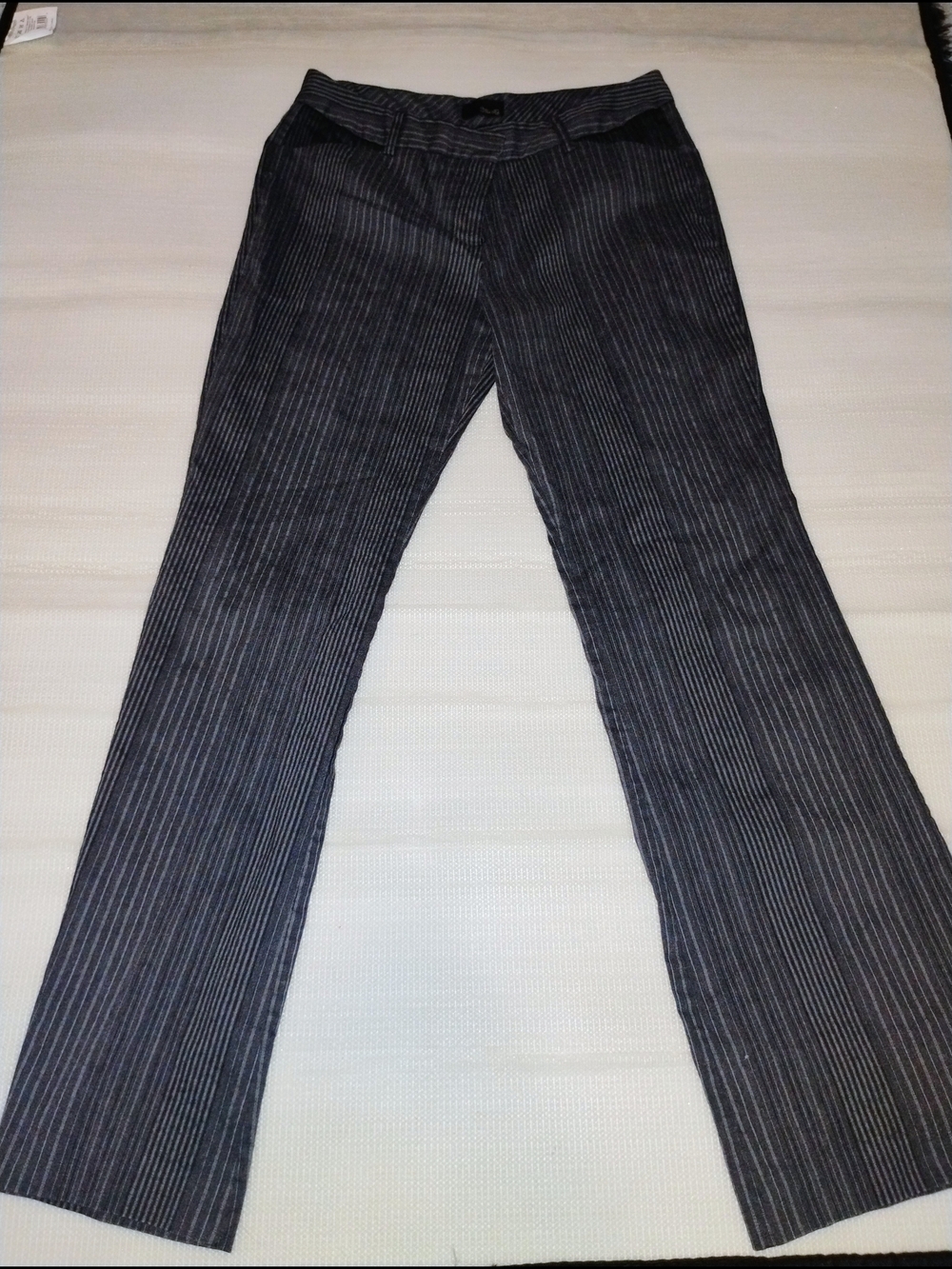 Star City Women's/Jr.s Pinstripe Dress Pants in Charcoal. Size 9